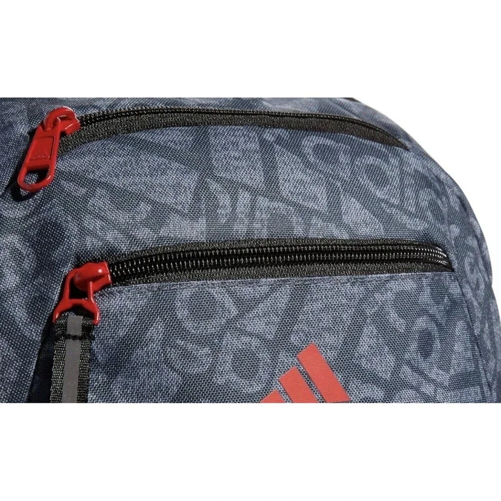 Adidas Unisex Fundare School Travel Backpack Gray/Black
